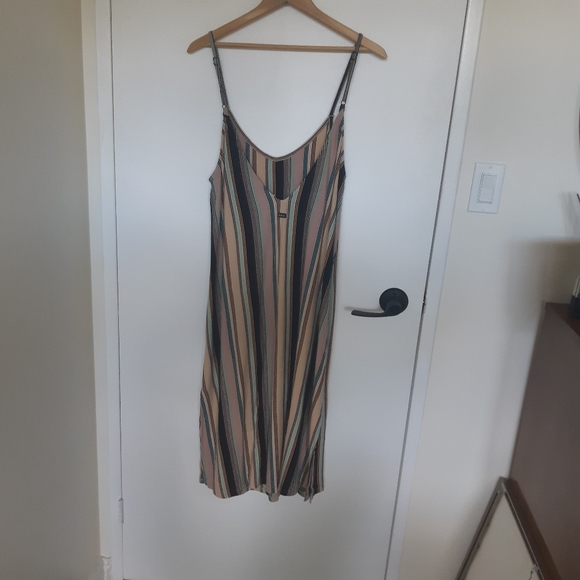 Striped midi dress - Picture 2 of 4